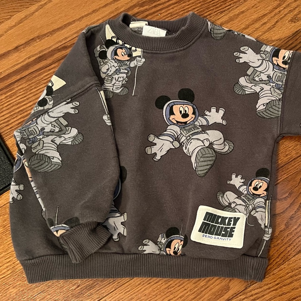 Zara Baby 18-24 month Mickey Mouse sweatshirt